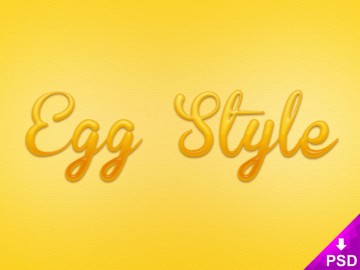 Egg Text Layer Style