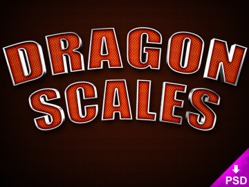 Dragon Scales Text Style