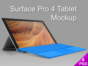 Surface 4 Pro Tablet Mockup