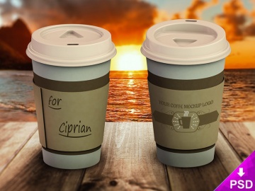 Coffee Cup Logo Mock-up