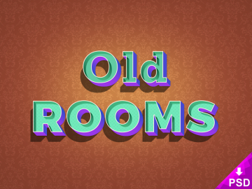 Old Rooms Text Effect
