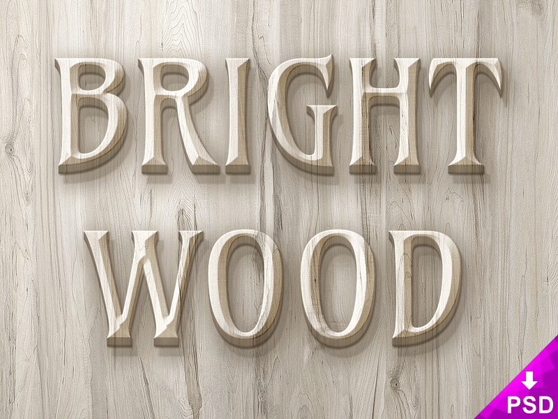 Wood Text Effect